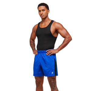 Pantalones Cortos Deportivos para Hombre, Ajustados, de 7 Pulgadas, Ligeros, para Gimnasio, Entrenamiento, Running, Fitness, Azul y Negro - Product Image 4