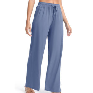 Pantalon pour femme respirant de couleur unie, tendance, vente chaude, streetwear, pantalon palazzo, confortable, meilleure qualité - Product Image 1