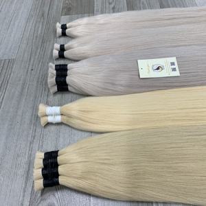 Nueva Llegada de Alta Calidad 12A Virgen Cutícula Alineada Rubio Platino Extensiones Humanas a Granel Natural Recto Donante Único Nueva Trama - Product Image 5