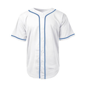 Maillots de baseball OEM pour hommes, chemises boutonnées à manches courtes, uniformes sportifs hipster hip-hop, maillots de baseball personnalisés vierges en gros - Product Image 6