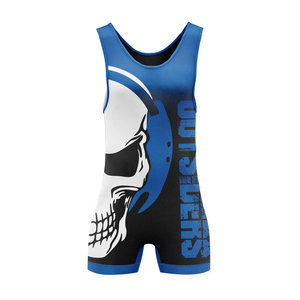 <b>Wrestling</b> <b>Singlet</b> Custom New Arrival Sublimation Spandex <b>Wrestling</b> Wear Men's <b>Wrestling</b> <b>Singlet</b> - Product Image 1