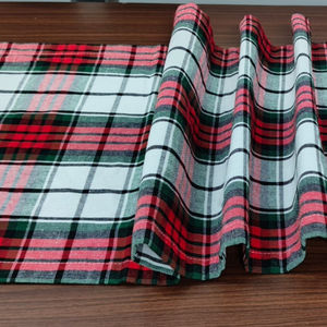 Camino de Mesa Premium 100% Algodón con Diseño a Cuadros, Ecológico, Personalizable, Duradero y Lavable, para Comedor, Hogar y Hotel - Product Image 2