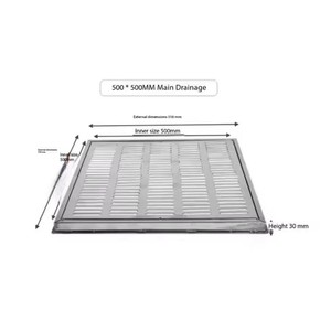 Grille de vidange carrée en acier inoxydable ABS, <span class=keywords><strong>prix</strong></span> d'usine, 9 pouces, 12 pouces, anti-UV, pour spa encastré, couleur blanche - Product Image 3