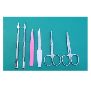Premium Quality 6 Baby scissors Pusher <b>nail</b> file Eye Brow tweezer <b>set</b> Ce ISO13485 Approved - Product Image 2