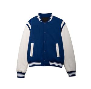 OEM personalizado cuerpo de lana de cuero de la manga de chenilla Bordado de lana ropa de calle Letterman Varsity chaquetas para los hombres - Product Image 1