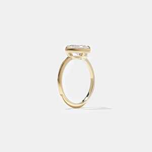 Anillo de Compromiso con Diamante Cultivado en Laboratorio East West Pear, Oro Sólido de 14K/18K Personalizado, Anillo de Boda Moderno, Venta al Por Mayor, Certificado IGI - Product Image 3