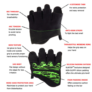 Guantes de Ciclismo de Alto Rendimiento con Dedos Descubiertos, Diseño Ligero y Transpirable con Palma Acolchada para Máximo Confort, Ideales para el Gimnasio - Product Image 2