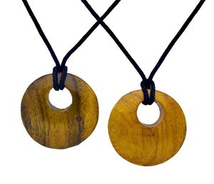 Collares MUTE para Mujer y Hombre, Colgante Grande Moderno de Madera Natural de Son, Cordón Ajustable, Hecho a Mano, Alta Calidad, Regalo de Boda - Product Image 5