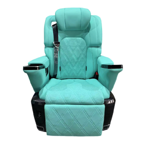 Asiento Eléctrico Personalizado Color Azul Tiffany con Reposacabezas Ajustable para Minivans de Lujo - Product Image 1