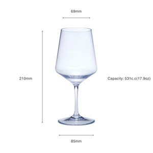[Holar] Verre à vin blanc réutilisable en plastique de 18 oz, clarté équivalente au verre, fabriqué à Taïwan, idéal pour les mariages, les anniversaires et l'hôtellerie (vente en gros) - Product Image 3