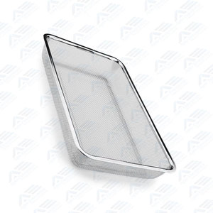 Durable Surgical Holloware Medic Instruments Holder Autoclavable Stainless Steel Manual Dental Sterilization Mesh Tray Rack - Product Image 4