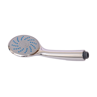 Pommeau de douche pluie à main en ABS chromé, haute pression, économie d'eau, avec inverseur de robinet à sortie unique, installation facile, personnalisable