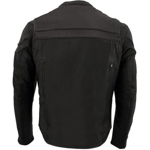 Veste de moto en cuir de buffle personnalisée unisexe SAMROZ SPORTS, manches longues, ventilation, coupe-vent, hiver, toutes saisons - Product Image 2