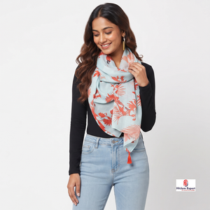 Custom Luxury Printed Long <b>Scarf</b> Soft Fabric Head <b>Scarf</b> Private Label White Label Low MOQ OEM ODM Textile Manufacturer - Product Image 5