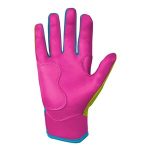 Batting Gloves With <b>Hook</b> And Loop Closure Premium Quality Leather Baseball Batting Gloves For Men And Women Breathable Quick Dry - Product Image 2