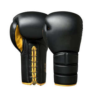 Gants de boxe à lacets OEM, nouveau modèle, dernière collection, fermeture à lacets au poignet, pour sparring et entraînement, gants de kickboxing CP-BG-50 - Product Image 1