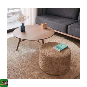 Water Hyacinth Natural Fiber Handmade Foam Filled <b>Cushion</b> Pad for Hotel Use and Home Decor Stool Seat From Vietnam - Product Image 5