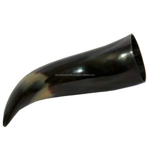 Auténtico cuerno para beber de buey, calidad hecha a mano y ágata de diseño único de la India - Product Image 6
