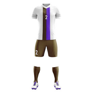 ชุดเสื้อฟุตบอลและกางเกงขาสั้นแบบ OEM สั่งทำได้ พร้อมบริการสกรีนลายแบบ Sublimation ชุดฟุตบอลน้ำหนักเบา ระบายเหงื่อได้ดี สำหรับทีมกีฬา - Product Image 6