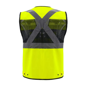 Derniers modèles de gilets haute visibilité pour hommes, respirants, confortables, très demandés, style sans manches, tendance, à prix raisonnable. - Product Image 3