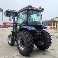 Tracteur agricole 4x4 diesel avec chargeur frontal, certification CE, EPA 50hp 60hp 70hp 80hp 90hp 100hp
