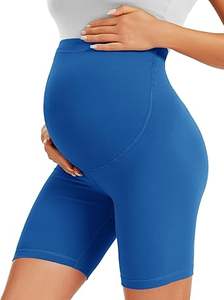 Shorts de maternité à séchage rapide, confortables, respirants, élastiques, sans coutures, avec logo personnalisé, shorts de maternité d'été sexy, shorts de fitness pour cyclistes - Product Image 5