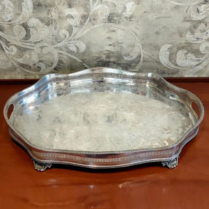 Plateau de service décoratif pour hôtel, plaqué or, design moderne, plateaux en métal pour aliments, plateau de service de qualité supérieure pour le thé et le café, pour la maison et la cuisine - Product Image 4