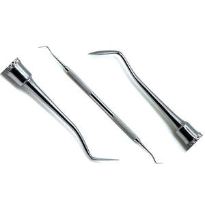 เครื่องมือแพทย์ Hollenbeck Carver คุณภาพดีที่สุด ผลิตจากสแตนเลสสตีล ใช้สำหรับอุดรูหูด้วยอะมัลกัม แบบสองด้าน ใช้ซ้ำได้ ได้รับการรับรองมาตรฐาน CE - Product Image 3