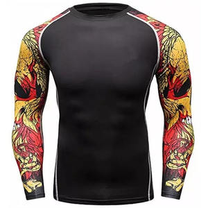Camiseta de Compresión de Secado Rápido, Transpirable, de Tela Elástica, Manga Larga, para Entrenamiento, MMA, BJJ, Surf, Natación, Gimnasio - Product Image 6