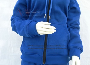 Royal Blue Unisex Athletic Tracksuit Set Regular Fit <b>Sweat</b> <b>Top</b> Jogger Bottom 100% Organic Cotton Breathable Quick Dry 2 1 Design - Product Image 3