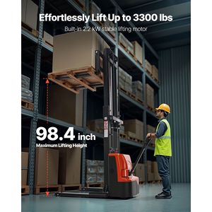 Sollevatore Elettrico per Pallet con Capacità di 1500 kg, Sollevamento 244 cm, Forche a Cavalletto, Carrello Elevatore Completamente Elettrico - Product Image 2