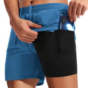 Pantalones Cortos Deportivos Unisex para Verano, de Secado Rápido, Transpirables, Ligeros, de Poliéster/Algodón, para Gimnasio, Casuales, con Cordón Ajustable - Product Image 2