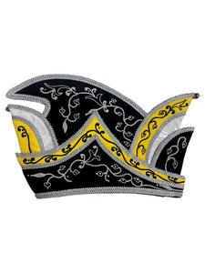 Chapeau de Carnaval Royal Brodé Argenté, Accessoire Décoratif pour Costume de Prince - Grande Vente - Product Image 2