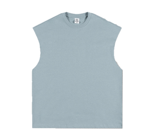 Débardeur personnalisé pour homme, grande taille, 100% coton, pour la gym, la course à pied, broderie, impression sérigraphique, sans manches - Product Image 3