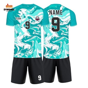 ชุดฟุตบอล DYNAMEL WEARS แบบสั่งทำพิเศษ คอวี แขนสั้น ระบายเหงื่อได้ดี สีสันสวยงามสำหรับผู้ชาย - Product Image 2