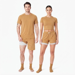 Wholesale 2 In 1 Shorts Custom Logo Sports Performance Running Shorts With Inner Compression <b>Layer</b> OEM Factory Supplier - Product Image 2