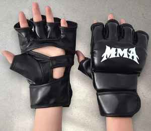 Guantes de Boxeo XERET SPORTS MMA-004 de Alta Calidad, de Cuero PU, Palma Abierta, Transpirables, Antideslizantes, con Cierre de Gancho y Bucle, Soporte para Muñeca - Product Image 1