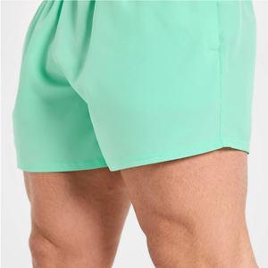 Shorts de sport pour hommes personnalisés avec logo, séchage rapide, poches latérales et taille élastique avec cordon de serrage interne - Product Image 3