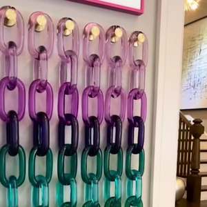 Adornos de Pared de Cadena Acrílica Hechos a Mano, Personalizables, Decoración de Resina para el Hogar, Venta al por Mayor para Decoración de Habitaciones - Product Image 4