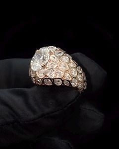 Oval Moissanite Iced Out Pinky <b>Ring</b> Mosaic Cluster Hip Hop Bling Jewelry 925 <b>Silver</b> 10k Rose Gold <b>Ring</b> for <b>Men</b> - Product Image 4