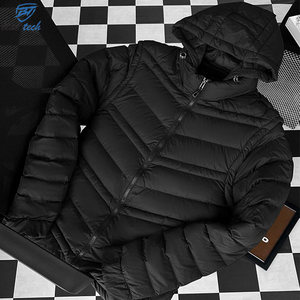 Chaqueta de Invierno para Hombre al por Mayor, Chaqueta Acolchada Ligera, Chaqueta con Capucha, Cálida, Resistente al Viento, Informal para Exteriores - Product Image 5