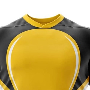Ensemble de maillot et short de rugby personnalisé pour homme, respirant, à manches courtes, sublimé, séchage rapide, tenue de sport - Product Image 6