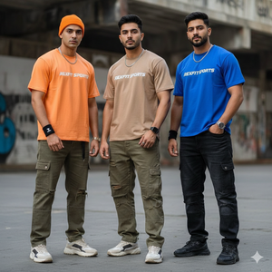 Camiseta de algodón 100% de alto gramaje 240 GSM, estilo urbano, con logotipo personalizado serigrafiado, colores sólidos, corte perfecto, camisetas cortas - Product Image 1