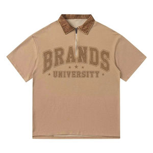Custom Letter Print Plus Size Men's Polo <b>Shirts</b> Wholesale Low Price Short Sleeve Turn Down <b>Collar</b> Knitted POLO Golf <b>T</b>-<b>Shirt</b> Men - Product Image 2