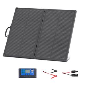 Pannello Solare Monocristallino Pieghevole Portatile 100W, Caricatore con Efficienza 24%, Impermeabile IP67, Tipo N, Telaio 16BB, 100% Nuovo Originale - Product Image 1