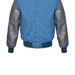 PLAYER'S POINT Veste polaire unisexe à fermeture éclair intégrale, col montant, bleu uni, manches longues, décontractée, pour le printemps, imperméable et coupe-vent - Product Image 4