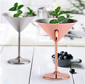 ขายตรงจากโรงงาน แก้วไวน์สแตนเลส ดีไซน์สวย ทนทาน ไม่เป็นสนิม ใช้ซ้ำได้ ขนาด 301-400 มล. - Product Image 1