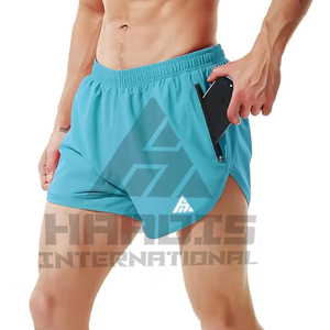 MEN Gym Wear Shorts Mens Fitness Workout Short Sports <b>Running</b> Shorts Men - Product Image 1