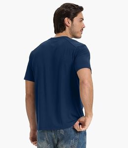 T-shirts pour hommes 100% coton, coupe ample, manches courtes, col rond, poids lourd, anti-transpiration, respirants, séchage rapide, anti-plis - Product Image 2