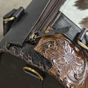 Sac bandoulière de luxe en cuir véritable pour femme Walla - Imperméable, taille et forme personnalisables, fermeture éclair, style habillé - Product Image 2